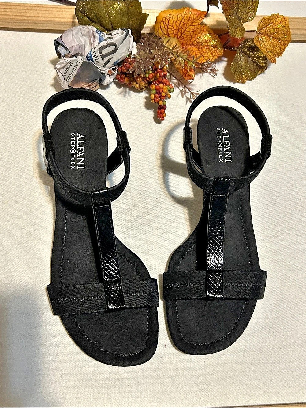 Alfani 15Black Wedge Sandals